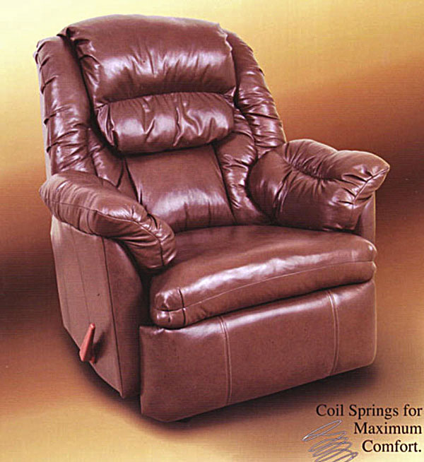 New leather recliner